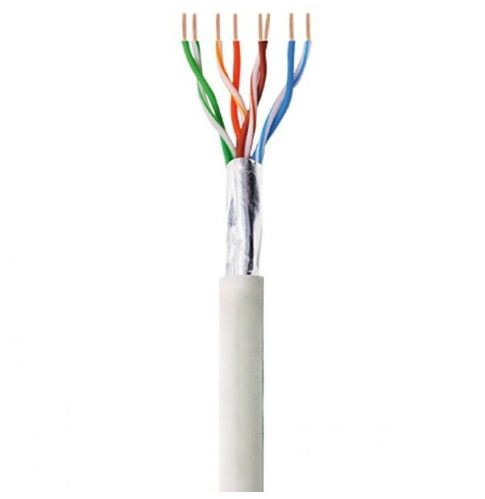 Kabel skrętka Cat5e F/UTP drut LSZH 305m 100% CU szary