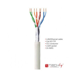 Kabel skrętka Cat5e F/UTP drut LSZH 305m 100% CU szary