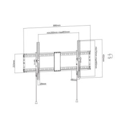 Techly 105421 Wieszak TV 43-90" ścienny uchylny - B2B Netinet