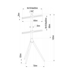 Stojak lcd 37-65' tripod drew