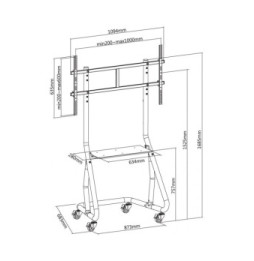 Stojak lcd 60'-105' 100KG