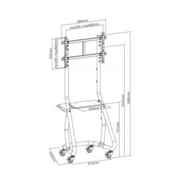 Stojak lcd 37'-80' 80KG