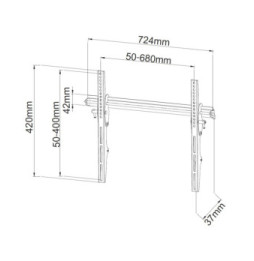 Techly 106121 Wieszak TV 40-65" ścienny uchylny - B2B Netinet