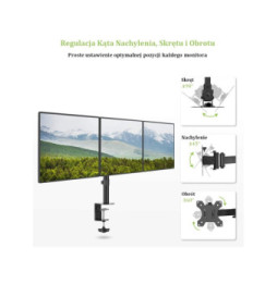 Ramię biurko 3XLCD 24'