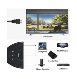 Techly 360042 Switch 3x1 HDMI 1.4b 4K*30Hz automat