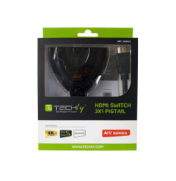 Techly 360042 Switch 3x1 HDMI 1.4b 4K*30Hz automat