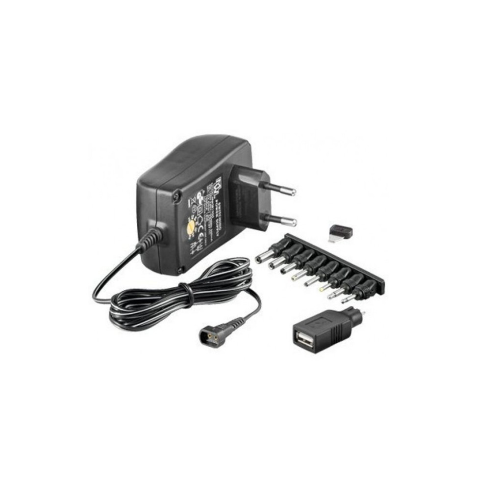 Uniwersalny zasilacz 230V, 27W/2,25A 3-12V, DC 1xUSB
