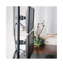 Ramię lcd biurko X2 pion 27'