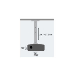 Techly 301559 Uchwyt do projektora sufitowy 30-37cm