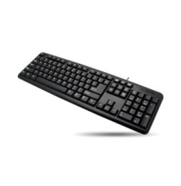 Klawiatura biurowa USB US QWERTY 104 klawisze czarna