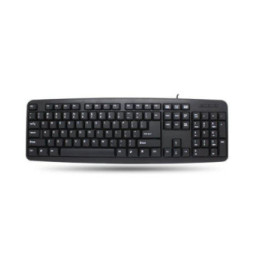 Klawiatura biurowa USB US QWERTY 104 klawisze czarna