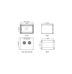 Szafa wisząca 6U 60/32 eco bl