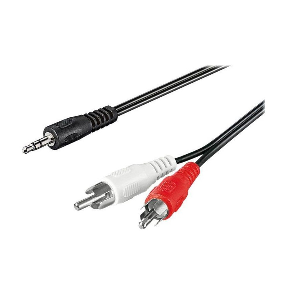 Kabel audio Jack 3.5mm na 2X RCA  M/M 3m