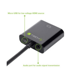 Adapter HDMI na VGA D-sub 15 pin  1,8m