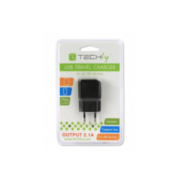 Techly 022380 Sieciowa ładowarka USB 5V 2.1A 10W slim