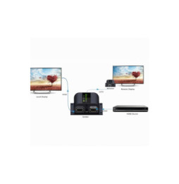 Extender HDMI 1080p60Hz do 60m po skrętce Kat6 IR
