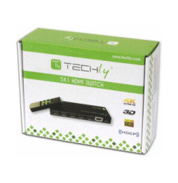 Techly 020713 Switch 5x1 HDMI 4K*30Hz z pilotem IR