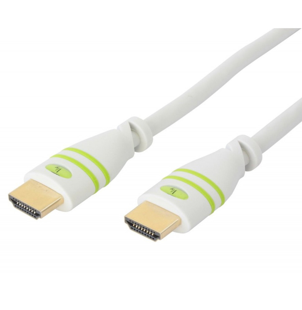 Kabel HDMI na HDMI 1.4  M/M 2m Biały