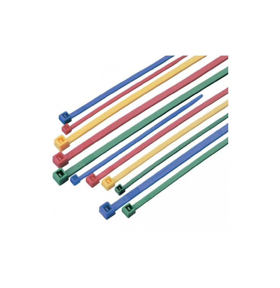 Opaski zaciskowe "trytytki" 100-200X2,5-3,6mm kolorowe 200szt