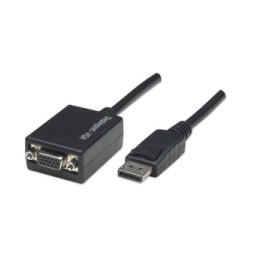 Adapter DisplayPort 1.1 na VGA M/F 1080p 15cm