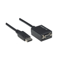 Adapter DisplayPort 1.1 na VGA M/F 1080p 15cm