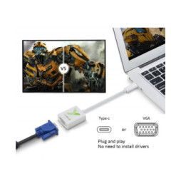 Adapter USB-C 3.1 na VGA M/F