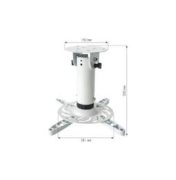 Ramię projektor sufit 20CM bia