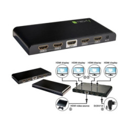 Techly 023981 Splitter 1x4 HDMI 2.0 4K*60Hz aktywny
