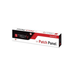 Patch panel 24 stp C6 czarny