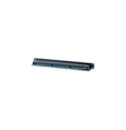 Patch panel 24 stp C6A czarny