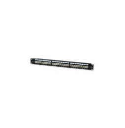 Patch panel 24 stp C6A czarny