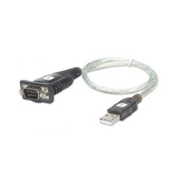 Konwerter USB na RS232/DB9 M/M na kablu 45cm Blister