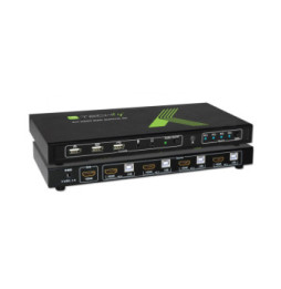 Techly 028702 Przełącznik KVM 4x1 HDMI/USB 4K*60Hz