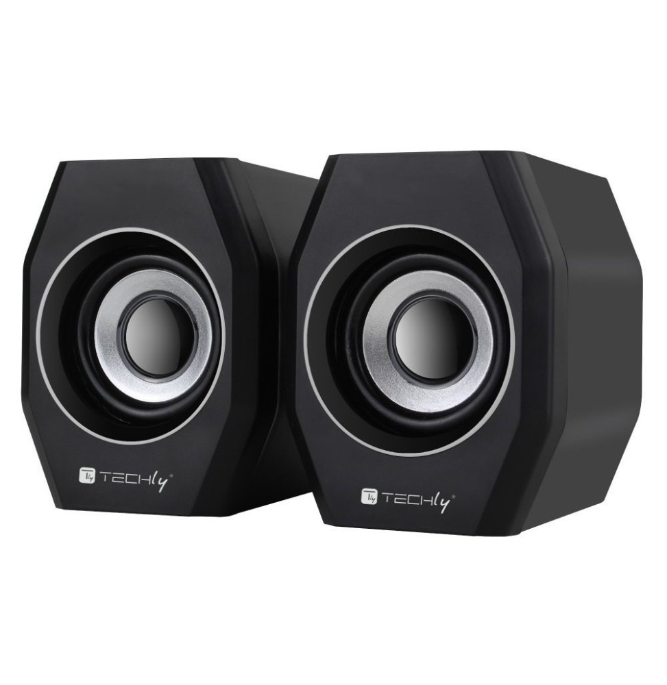 Głośniki Komputerowe 2.0, Jack 3.5mm, 6W, zasilanie USB