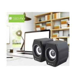 Głośniki Komputerowe 2.0, Jack 3.5mm, 6W, zasilanie USB