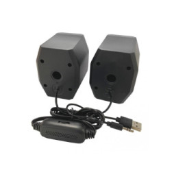 Głośniki Komputerowe 2.0, Jack 3.5mm, 6W, zasilanie USB