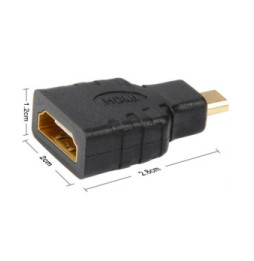 Adapter HDMI żeński na HDMI Micro-D męski F/M