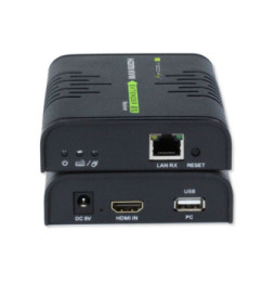 Extender KVM HDMI/USB 1080p60Hz do 120m po skrętce Kat6