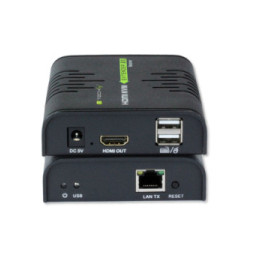 Extender KVM HDMI/USB 1080p60Hz do 120m po skrętce Kat6