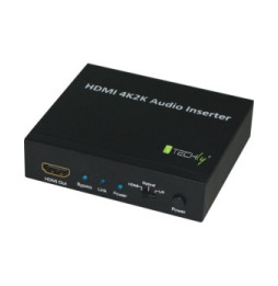 Inserter audio SPDIF 5.1CH, analog 3.5mm 2CH do HDMI 4K30Hz