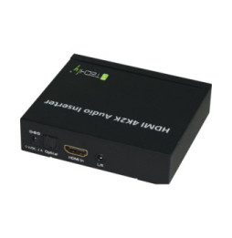 Inserter audio SPDIF 5.1CH, analog 3.5mm 2CH do HDMI 4K30Hz