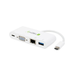 Adaptaer USB-C na USB-A 3.0, USB-C PD, VGA, RJ45 Gigabit