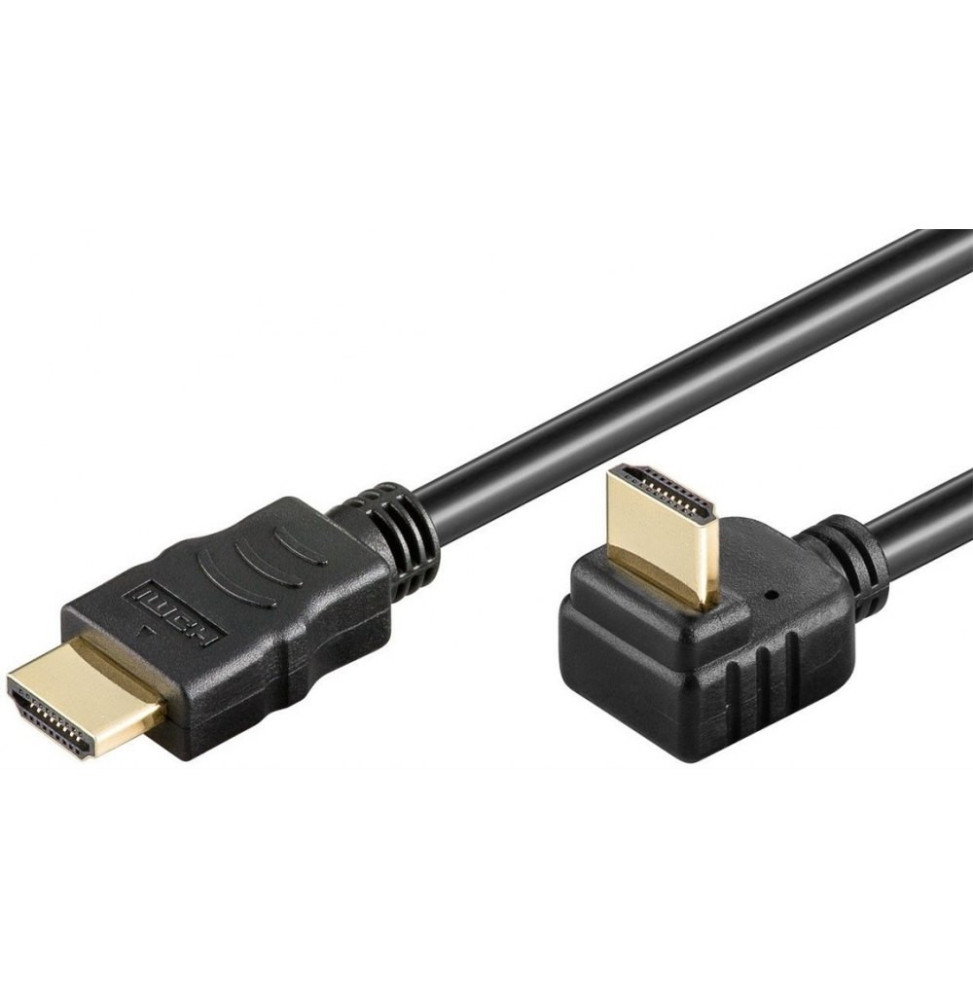 Kabel HDMI na HDMI 1.4 kątowy 90° M/M 5m