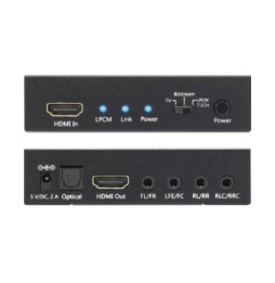 Ekstraktor audio SPDIF 5.1CH, analog 3.5mm 7.1CH HDMI 4K30Hz