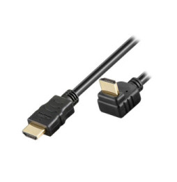 Kabel HDMI na HDMI 1.4 kątowy 90° M/M 2m