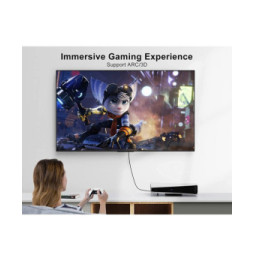 Kabel HDMI na HDMI 1.4 kątowy 90° M/M 2m