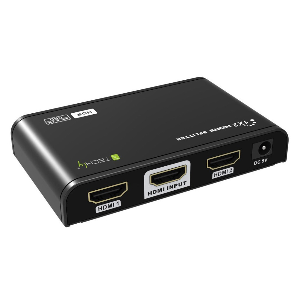 Techly 104837 Splitter 1x2 HDMI 2.0 4K*60Hz aktywny EDID