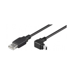 Kabel USB 2.0 USB-A na USB-MiniB (Canon) kątowy 90° M/M 1.8m