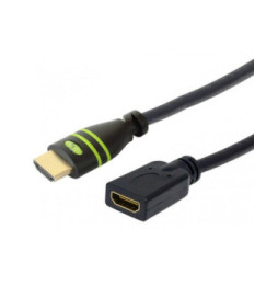 Kabel HDMI na HDMI 4K60Hz M/F 0,2m