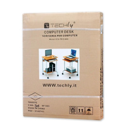 Techly 305694 Mobilne biurko komputerowe 60x45cm buk